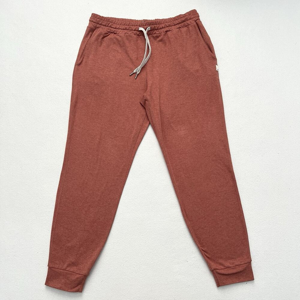 Vuori Cinnamon Heather Rust Performance Jogger Drawstring DreamKnit Pant VW303 S